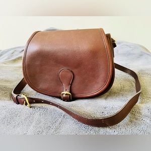Vintage 1980’s Coach Saddle Bag #9851 British Tan